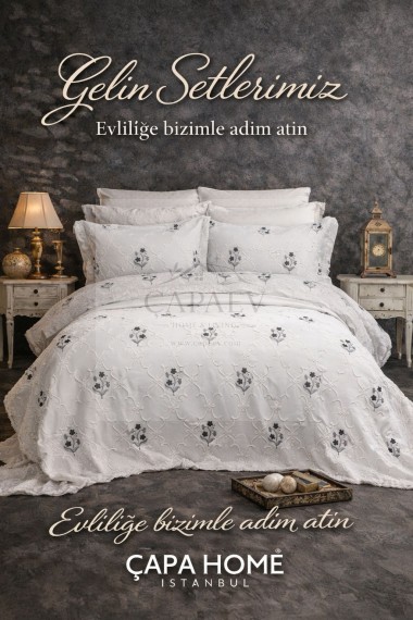 Çapa Home - Çapaev Daniela 9 Parça Gelin Seti 