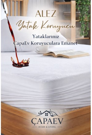Çift Kişilik Fitted Sıvı Geçirmez Alez 160 x 200