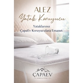 Çift Kişilik Köşeden Lastikli  Sıvı Geçirmez Alez 160 x 200