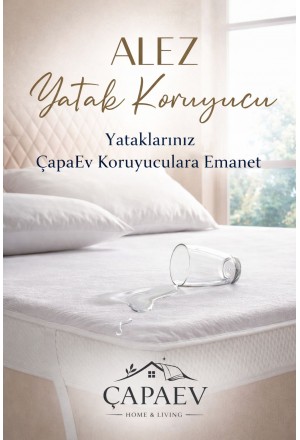 Çift Kişilik Köşeden Lastikli  Sıvı Geçirmez Alez 160 x 200