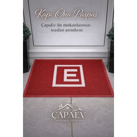 Eczane Kapı Önü Kırmızı  Harfli Paspas 60 cm X 80 cm