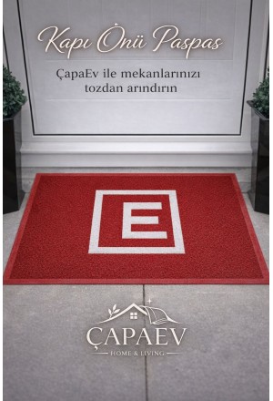 Eczane Kapı Önü Kırmızı  Harfli Paspas 60 cm X 80 cm