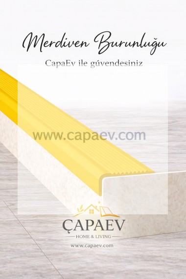 Pvc Merdiven Burunluğu Oluklu Kaymayı Önleyici Pvc Merdiven Burunluğu-Mavi renk