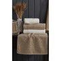 Ilay Bornoz Set Krem&capi
