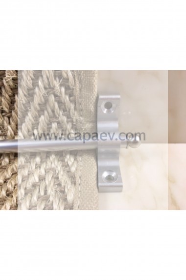 Merdiven Halı Dip Çubuğu 8mm Kalın Krom 1,10 cm Ehil 8000 8 mm