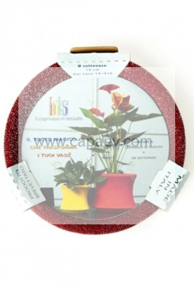 Saksı Kılıfı 14cm-Bordo