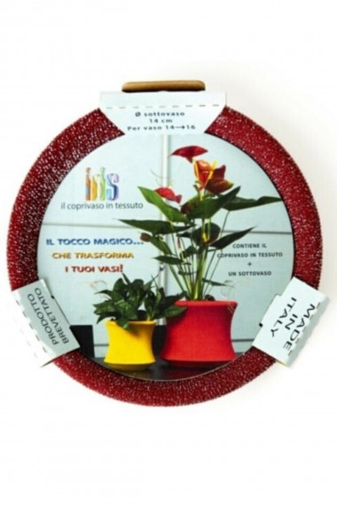 Saksı Kılıfı 14cm-Bordo